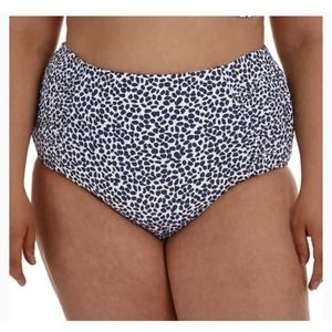 LA Blanca Women's‎ Side Shirred High Waist Swimsuit Bottom size 8